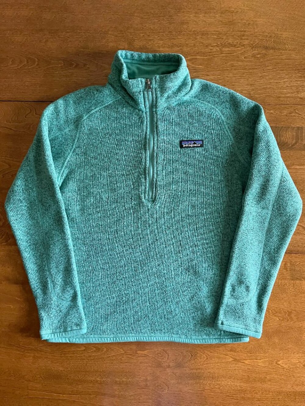 Patagonia green quarter-zip Better Sweater S